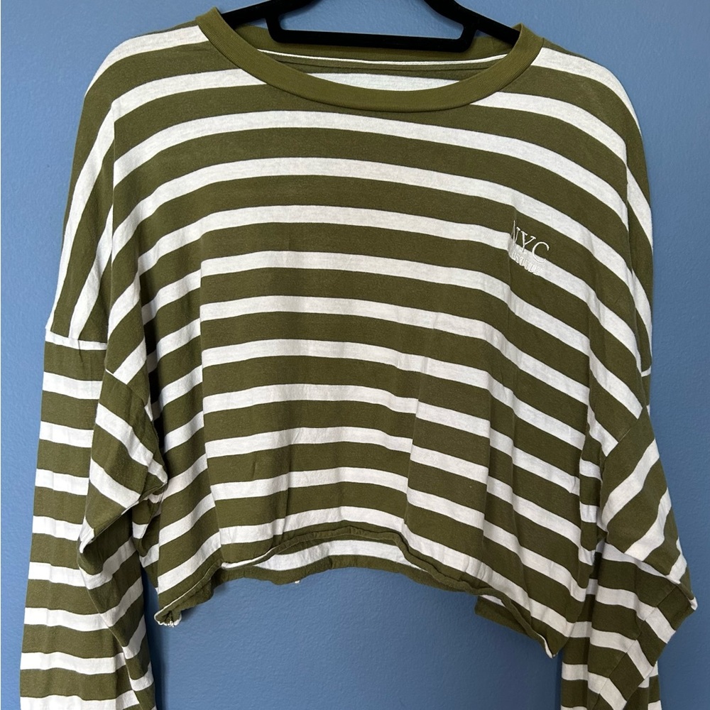 Long-Sleeve Crop Top SIZE L